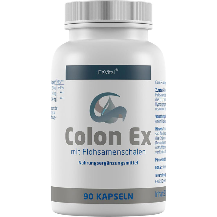 Colon Ex mit Flohsamenschalen und Magnesium von EXVital, 90 Kapseln