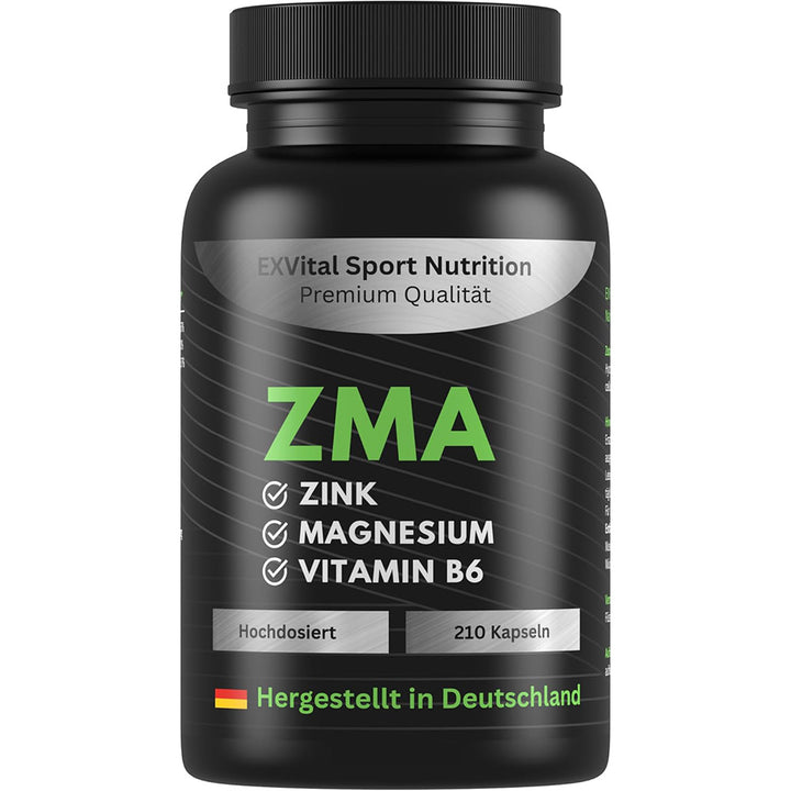 ZMA Caps, Magnesium, Zink &amp; Vitamin B6 Komplex, 210 Kapseln von EXVital