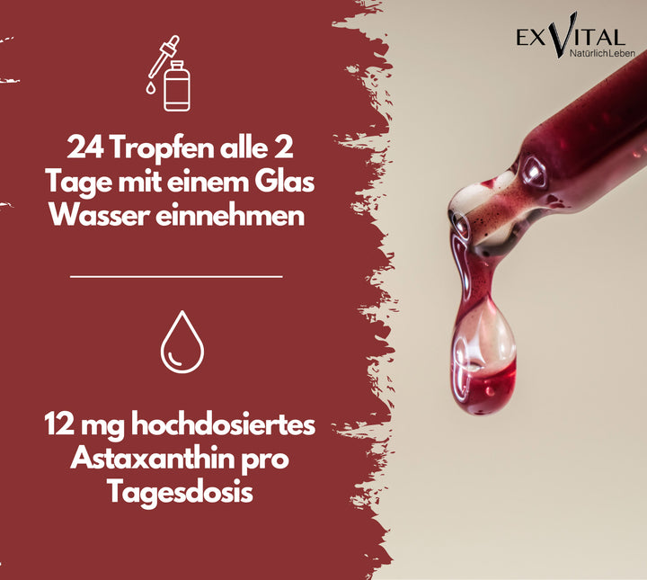 Bio Astaxanthin Tropfen 30 ml von EXVital