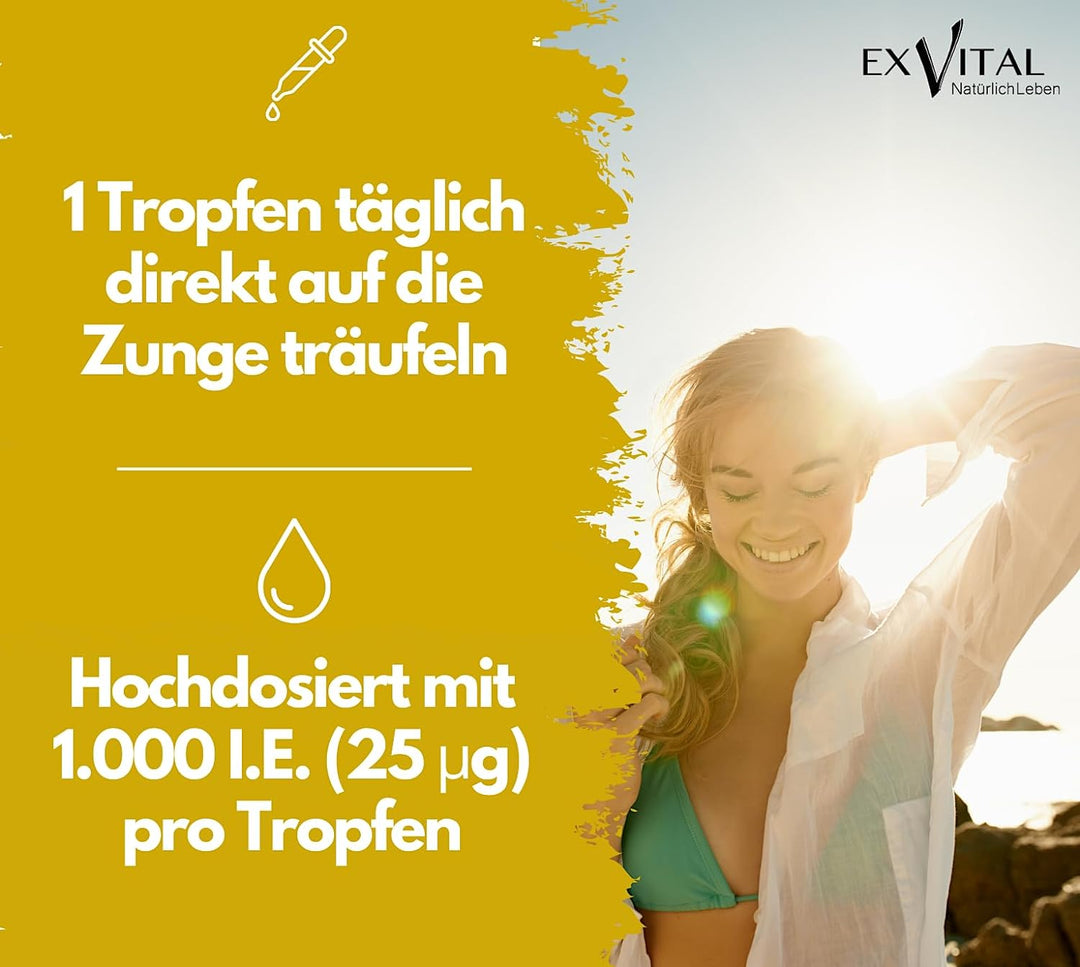 Vitamin D3 von EXVital, 50ml Tropfen