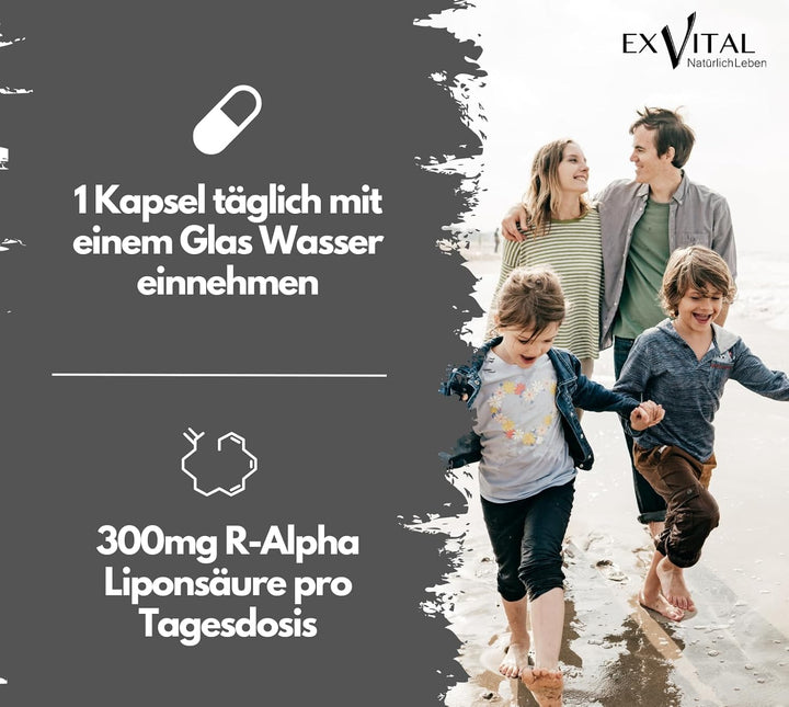 R-Alpha-Liponsäure 180 Kapseln, 300mg von EXVital