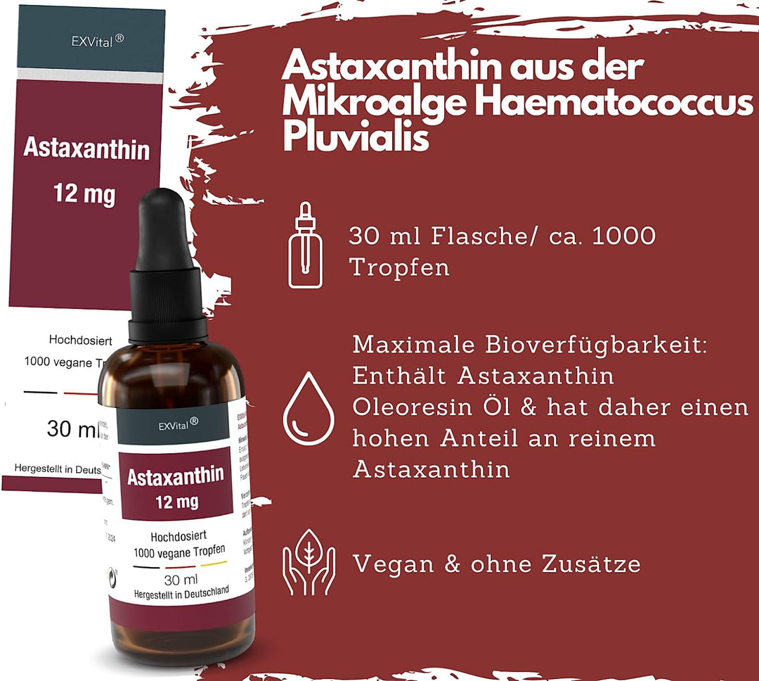 Bio Astaxanthin Tropfen 30 ml von EXVital
