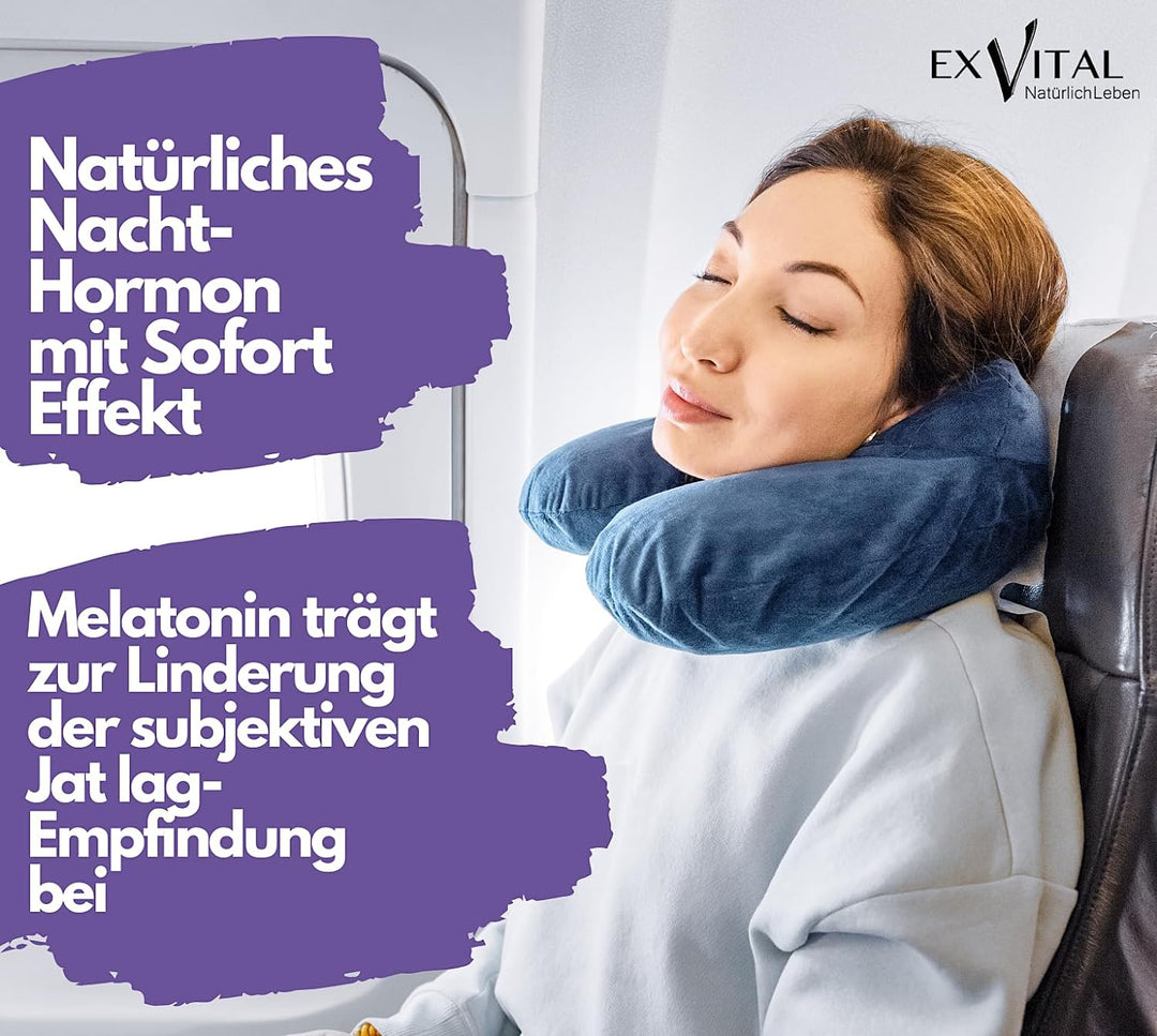 Melatonin Schlafspray mit Baldrian, Vitamin B1+ B6 30 ml Sprühflasche
