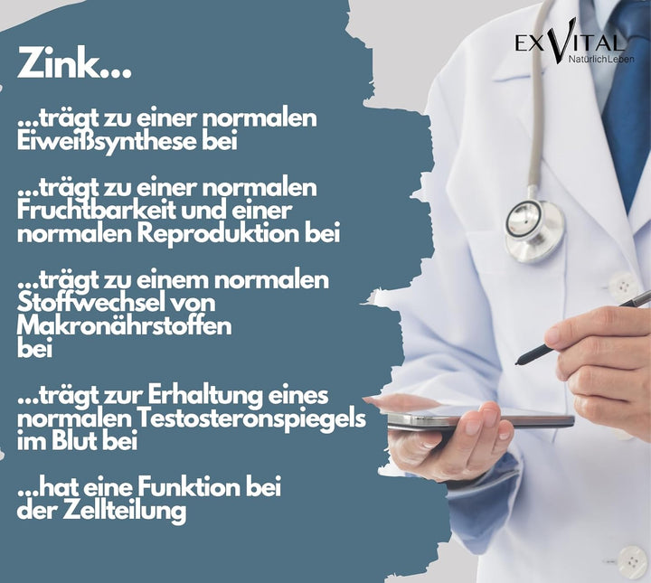 Prosta+ Kapseln mit Sägepalmen-, Kürbiskernextrakt &amp; Zink, 180 Stück von EXVital