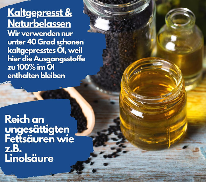 Schwarzkümmelöl, aus ägyptischen Anbau von EXVital, 400 Softgel Kapseln