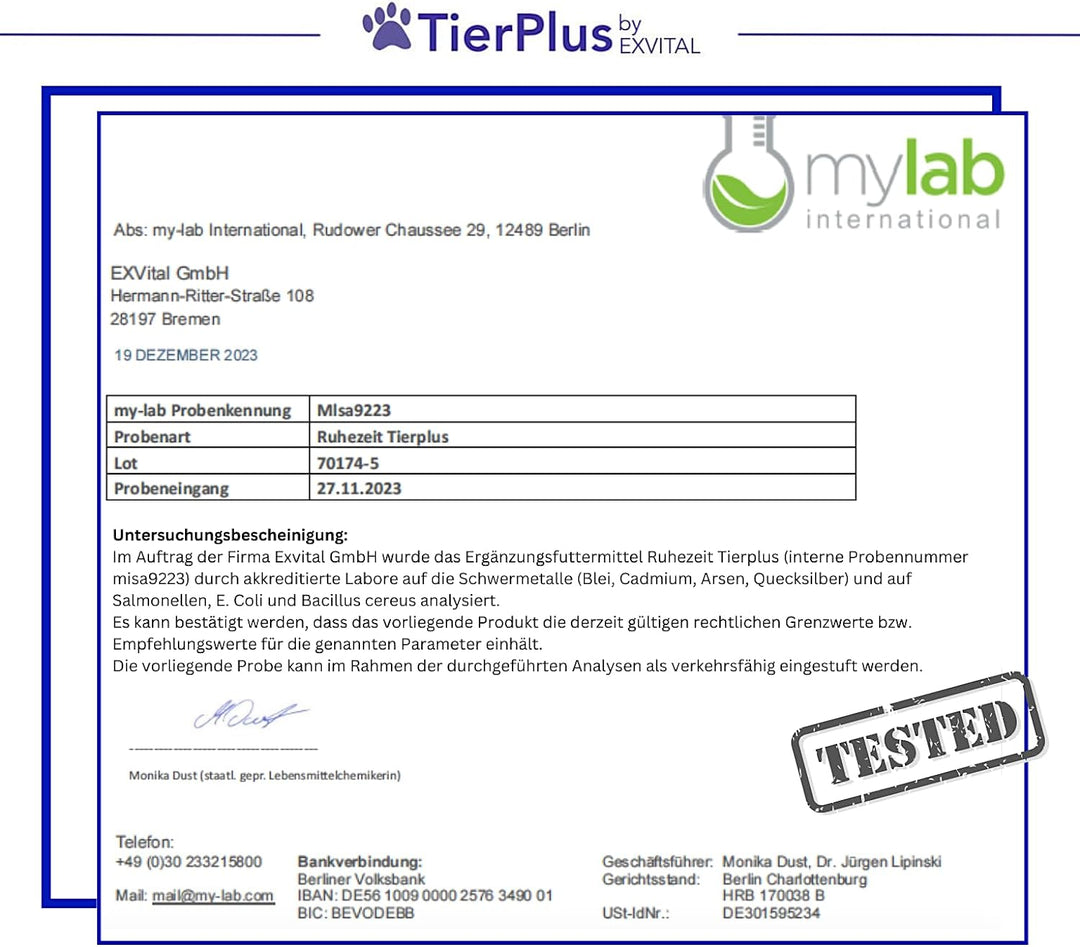 TierPlus Ruhezeit Tabletten für Hunde mit Baldrian und Ashwagandha