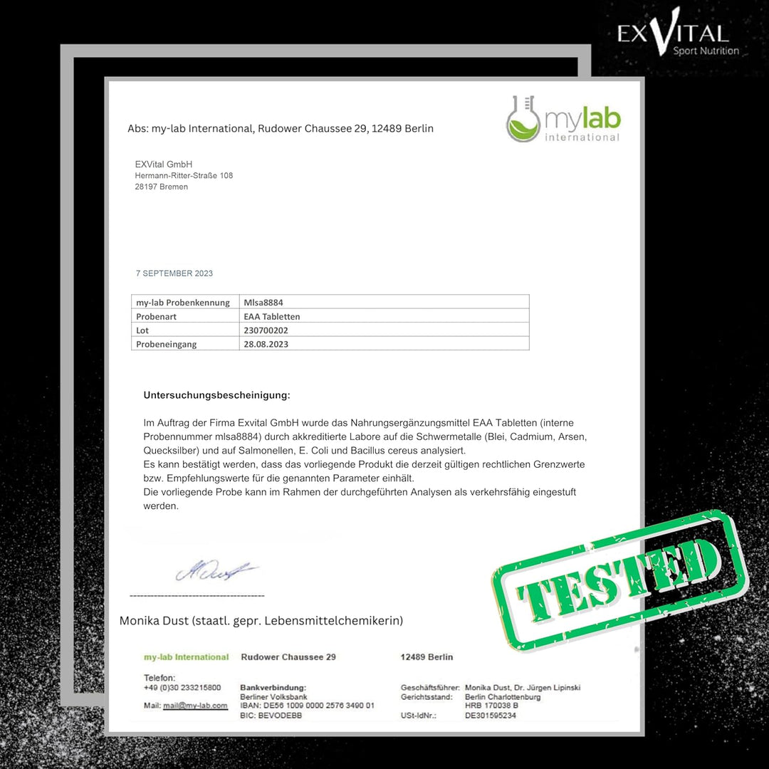 EAA Tabletten mit je 1036 mg, 510 Stück mit 8 essentiellen Aminosäuren