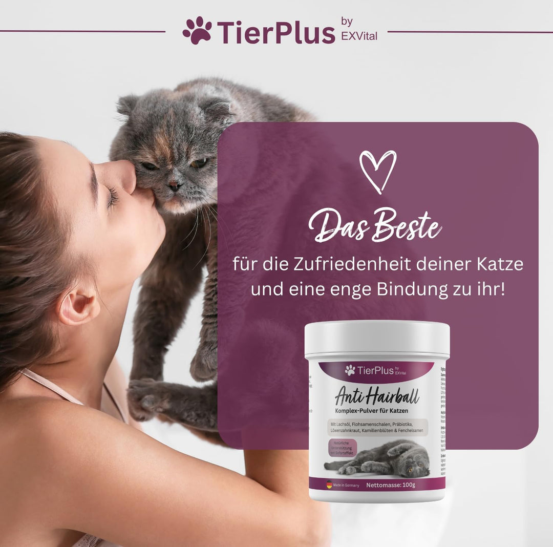 TierPlus Anti Hairball Komplex Pulver für Katzen
