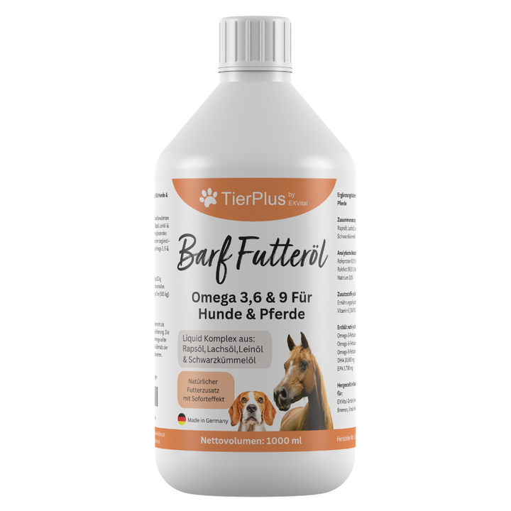 TierPlus Barf Futteröl für Hunde &amp; Pferde