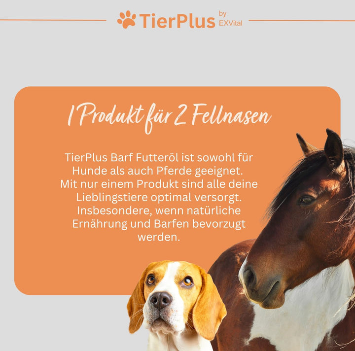 TierPlus Barf Futteröl für Hunde &amp; Pferde