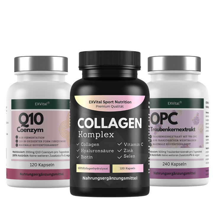 Natural Beauty Set (Collagen Komplex, Q10 &amp; OPC Kapseln)
