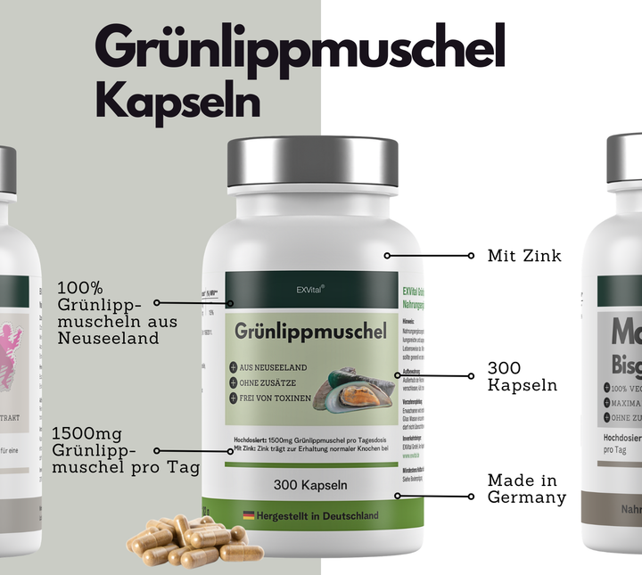 GelenkPlus Set Glucosamin, (Grünlippmuschel &amp; Magnesium Kapseln)