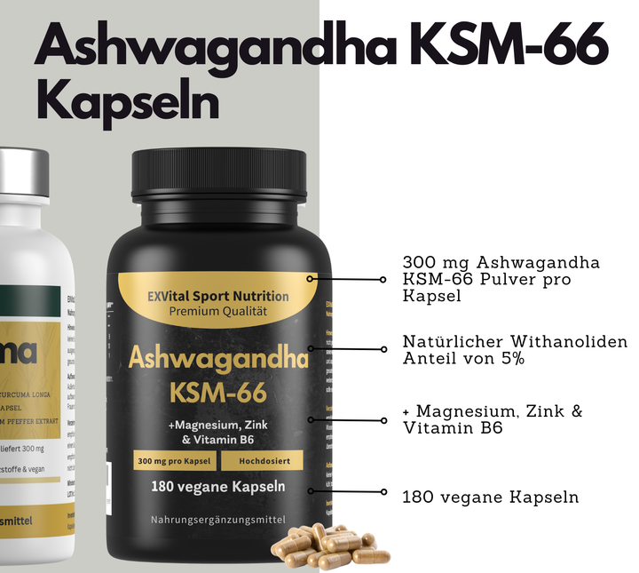 Natural Power Set (Curcuma Komplex, Shilajit &amp; Ashwagandha Kapseln)