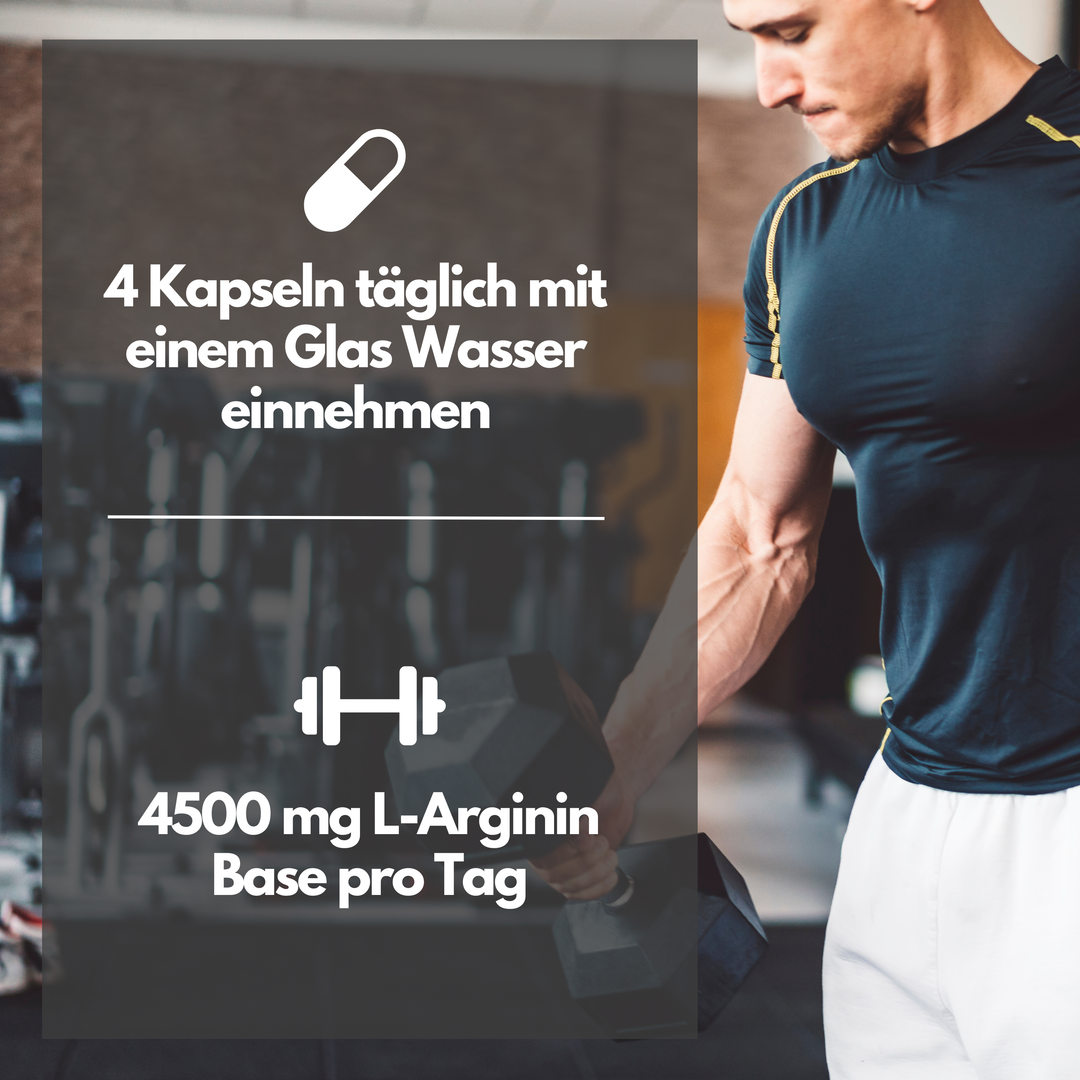 L-Arginin 4000 hochdosiert von EXVital Sport Nutrition, 320 Kapseln