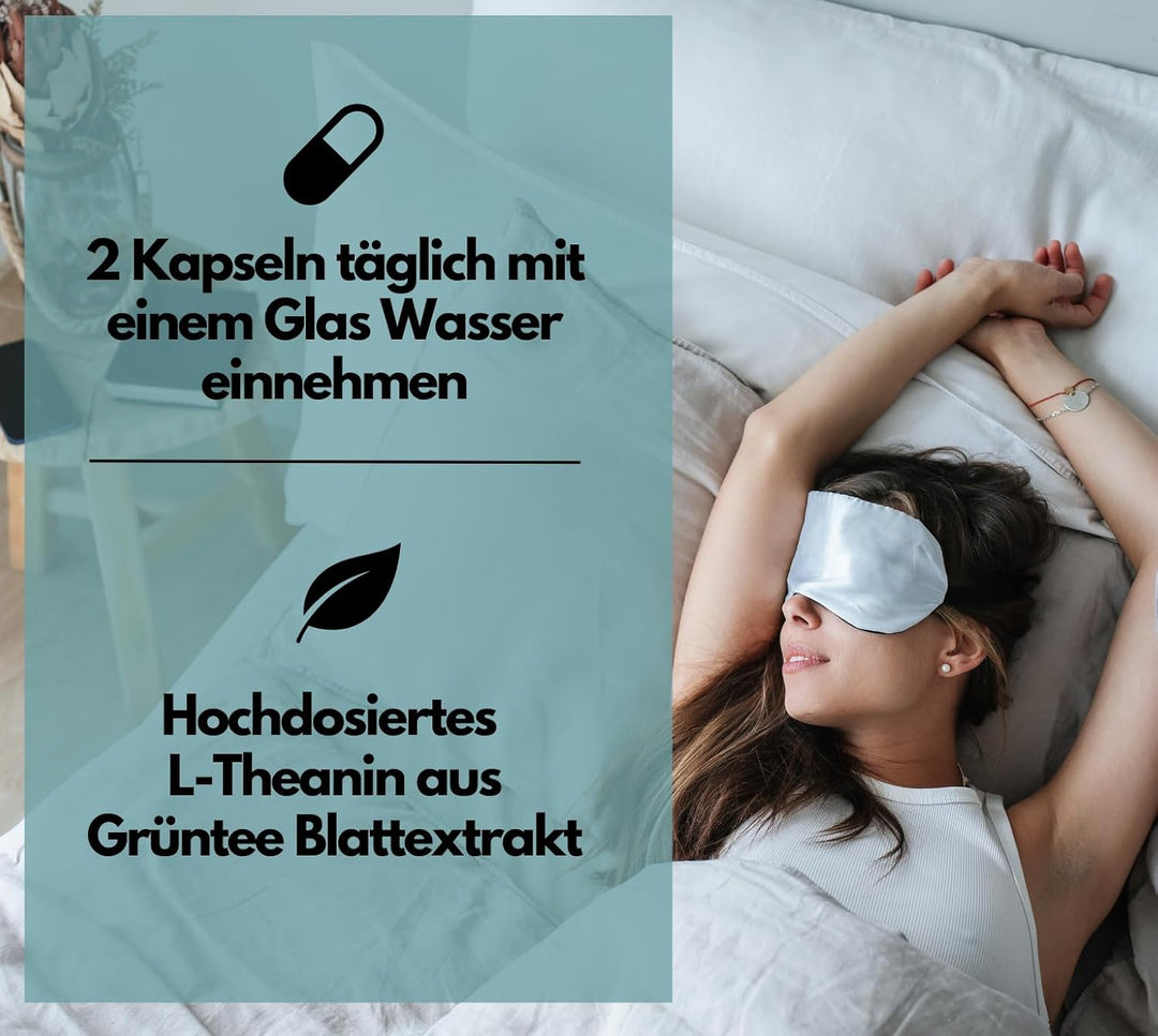 L-Theanin Komplex Kapseln mit Magnesium, Ashwagandha &amp; Vitamin B6 von EXVital