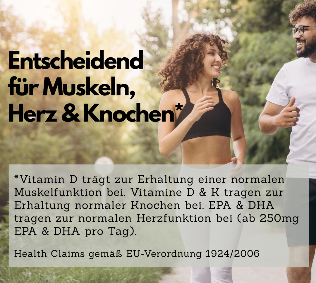 Omega 3 + D3 &amp; K2 Kapseln, 100% vegan aus Algenöl, 120 Stück von EXVital